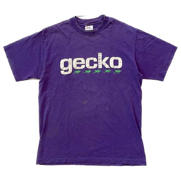 Vintage 80s 90s Gecko Hawaii Purple T-shirt Size L - Picture 1 of 9